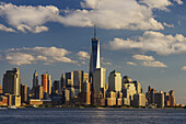 World Trade Center And Lower Manhattan At Sunset As Viewed From Hoboken, New Jersey; New York City, New York, United States Of America