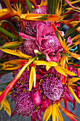Flower Arrangement At The Market; Port Vila, Vanuatu