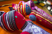 Handmade Colourful Fabric Dolls; Atauro Island, Timor-Leste