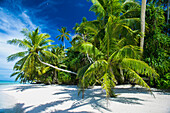Eine Insel, die Teil des Meeresparks in der Nähe des Festlands von Tuvalu ist; Tuvalu