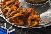 Fried Frogs In A Local Market; Phnom Penh, Cambodia