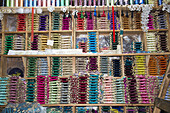 Attractive Display Of Threads In Local Store; Chefchaouen, Morocco