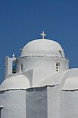 Agios Ionnis, eine weiß getünchte Kirche im Südosten von Sifnos; Sifnos, Kykladen, Griechische Inseln, Griechenland