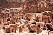 Nabatäische und römische Gräber; Petra, Jordanien