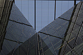 Reflections Of Lattice Work In The Atrium Of 6 More London Place On The South Bank; London, England