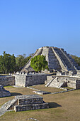 Castillo De Kukulcan, Mayapan Mayan Archaeological Site; Yucatan, Mexico
