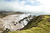 Blick auf die Meeresküste, Südpazifik; Nordinsel, Neuseeland
