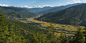 Landscape Of The Paro Valley; Paro, Bhutan