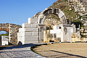 Stone Arched Entrance To The Amphitheatre; Philippi, Greece