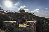 Festungsmauer, Westjordanland; Sebastia, Samaria, Israel