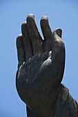 Close Up Of Big Buddha Hand; Hong Kong