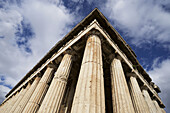 Kolonnade und Dach des Hephaistos-Tempels; Athen, Atticus, Griechenland