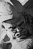 Kopf eines Soldaten auf dem Monument der Festung Brest; Brest, Weißrussland