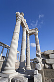 Ruins Of The Temple Of Trajan; Pergamum, Turkey