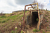 Alter Bunker der syrischen Armee; Golanhöhen, Israel