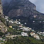 Houses Along The Amalfi Coast; Amalfi, Italy
