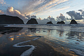 Dusk Approaches On Crescent Beach; Cannon Beach, Oregon, United States Of America