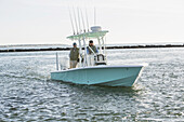 Fishing For Tuna On The Coast Of Cape Cod; Massachusetts, United States Of America