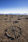 Erkundung der tektonischen Platten und Felsfiguren im Thingvellir-Nationalpark; Thingvellir, Island