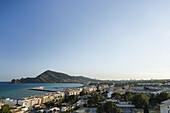 Altea Is A Beautiful Town In Costa Blanca, Landscape And Cityscape From The Top Of The Downtown; Altea, Alicante, Spain