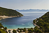 View Of Prapratno Bay Near Ston; Croatia