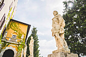 Statues at Duino Castle; Trieste, Friuli Venezia Giulia, Italy