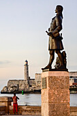 Statue of explorer, Morro Castle; Havana, Cuba