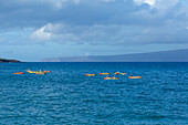 Kajakfahren, Makena Landing; Maui, Hawaii, Vereinigte Staaten von Amerika