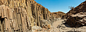 Orgelpfeifen, eisenhaltige Lavaformationen, Damaraland; Kunene Region, Namibia