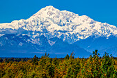 Mount Denali, the highest mountain in North America, taken near Talkeetna; Alaska, United States of America