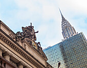 Chrysler Building und Grand Central Terminal, Manhattan; New York City, New York, Vereinigte Staaten von Amerika