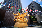 Prometheus-Statue, Rockefeller Center, New York, New York, USA