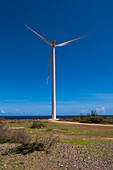 Wind Turbine near Coast, Aruba, Lesser Antilles, Caribbean