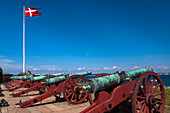 Kanonen auf der Kronborg, Helsingor, Insel Seeland, Dänemark