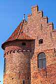 Nahaufnahme von Schloss Nyborg, Nyborg, Insel Fünen, Dänemark