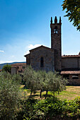 Kirche Santa Maria Assunta, Monteriggioni, Chianti-Gebiet, Provinz Siena, Toskana, Italien