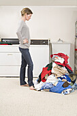 Woman Doing the Laundry
