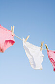 Unterwäsche auf der Wäscheleine
