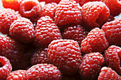 Nahaufnahme von Himbeeren