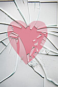 Picture of a Heart in a Broken Picture Frame