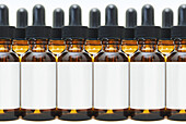Rows of Eye Dropper Bottles