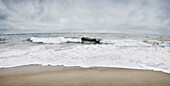 Strand und Annäherung an Hurricane Sandy, Point Pleasant, New Jersey, USA