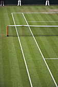 Übersicht über den Tennisplatz, Wimbledon, England, UK