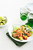 Shrimp and Avocado Salad, Studio Shot