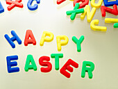 Happy Easter in Magnetic Letters