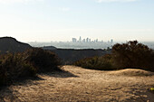 Los Angles View From Hollywood Hills, Los Angeles County, California, USA