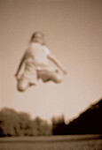 Blurred View of Girl Jumping Salzburg, Austria