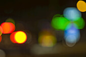 Blurred City Lights at Night