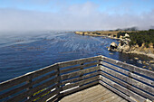 Platform Overlooking Ocean, Sonoma Coast, California, USA