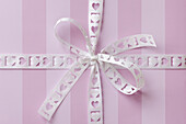 Gift with Heart Ribbon